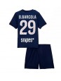 Paris Saint-Germain Bradley Barcola #29 Replika Hemmakläder Barn 2025-26 Kortärmad (+ byxor)